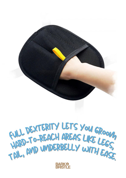Bark & Bristle™ | Pet Hair Remover Glove — Reusable, Electrostatic Grooming Mitt for Cats & Dogs — Massage, Deshedding & Furniture Fur Control