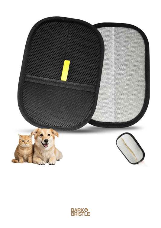 Bark & Bristle™ | Pet Hair Remover Glove — Reusable, Electrostatic Grooming Mitt for Cats & Dogs — Massage, Deshedding & Furniture Fur Control