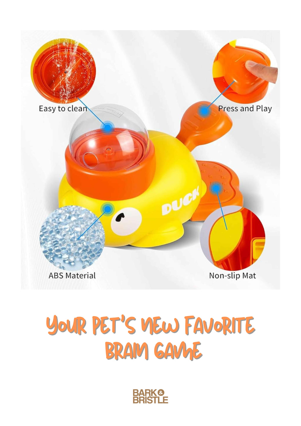 Bark & Bristle™ | Yellow Duck Interactive Slow-Feeder