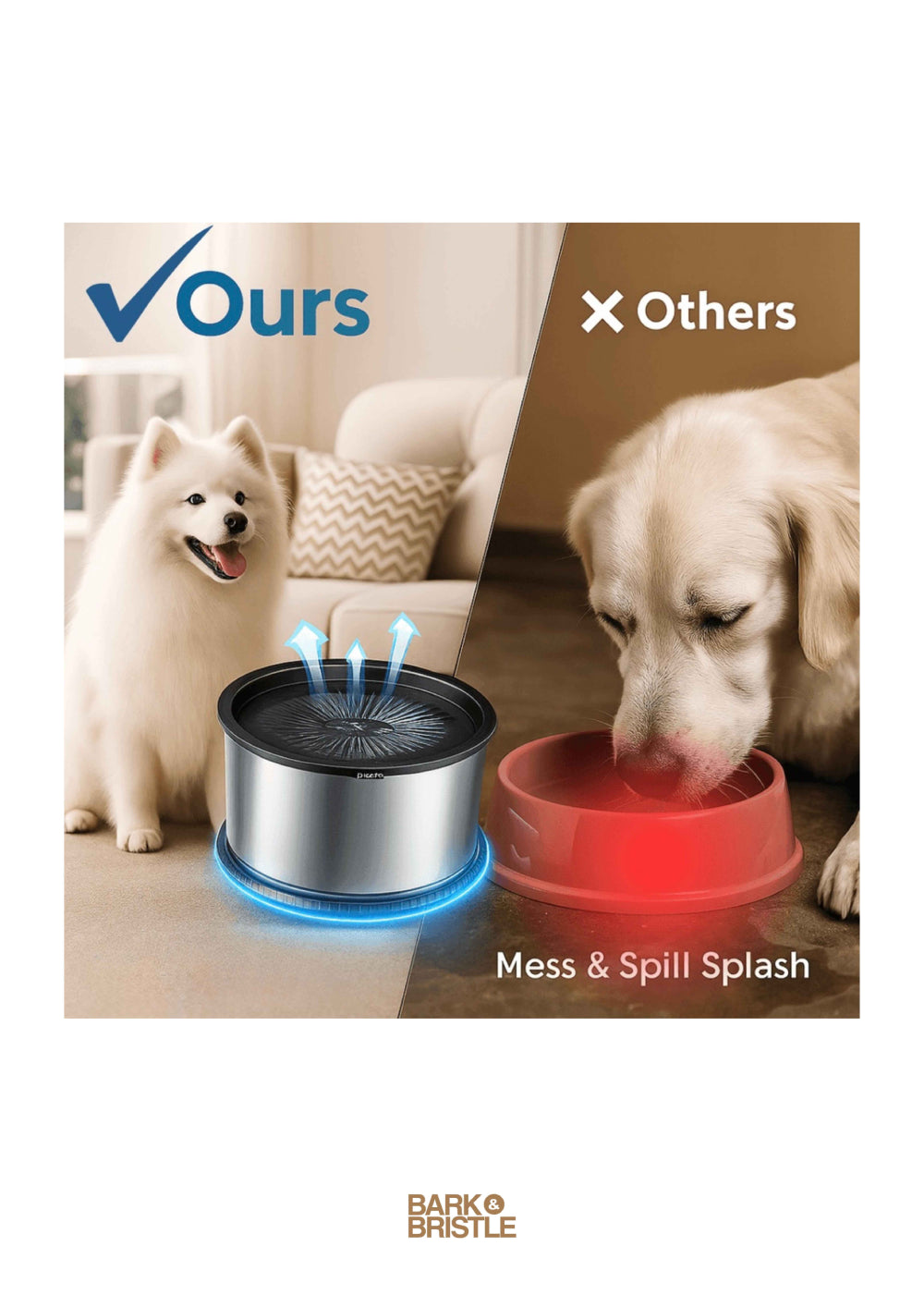 Bark & Bristle™ | Stainless Steel Hygienic Water Licker